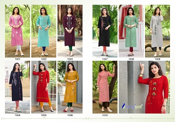 Rangjyot Siana Vol 1 Wholesale Kurtis Catalog. Buy Siana Volume 1 Kurtis Full Catalog at Wholesale Price