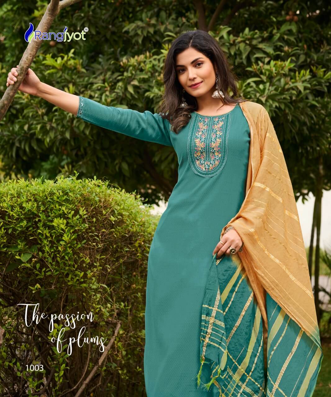 Rangjyot Veena vol 1 Kurti With Pant and Dupatta Catalog in Wholesale, Buy Rangjyot Veena vol 1 Kurti With Pant and Dupatta Full Catalog in Wholesale Price