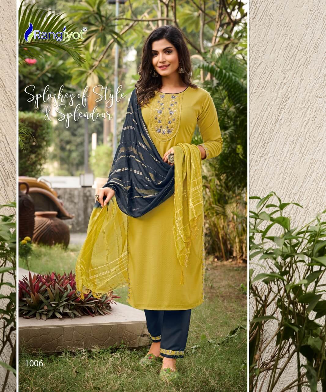 Rangjyot Veena vol 1 Kurti With Pant and Dupatta Catalog in Wholesale, Buy Rangjyot Veena vol 1 Kurti With Pant and Dupatta Full Catalog in Wholesale Price