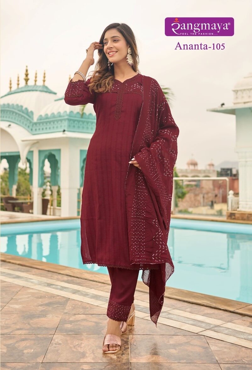 Rangmaya Ananta Kurti Pant Dupatta Set Catalog in Wholesale Price, Buy Rangmaya Ananta Kurti Pant Dupatta Set Full Catalog in Wholesale Price Online From Aarvee Creation