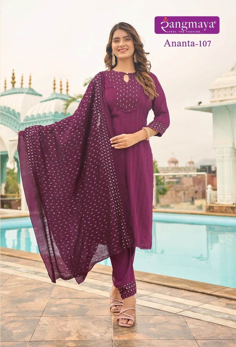 Rangmaya Ananta Kurti Pant Dupatta Set Catalog in Wholesale Price, Buy Rangmaya Ananta Kurti Pant Dupatta Set Full Catalog in Wholesale Price Online From Aarvee Creation