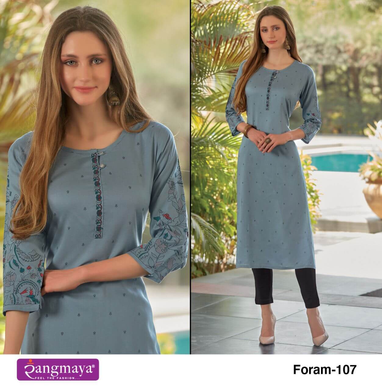 Rangmaya Foram Rayon Printed Kurtis Catalog, Buy Rangmaya Foram Rayon Printed Kurtis Full Catalog at Wholesale Rate Online