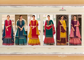 Rangoon Apsara vol 6 Top Bottom Dupatta Set Collection, Buy Full Catalogue of Rangoon Apsara vol 6 at Wholesale Price