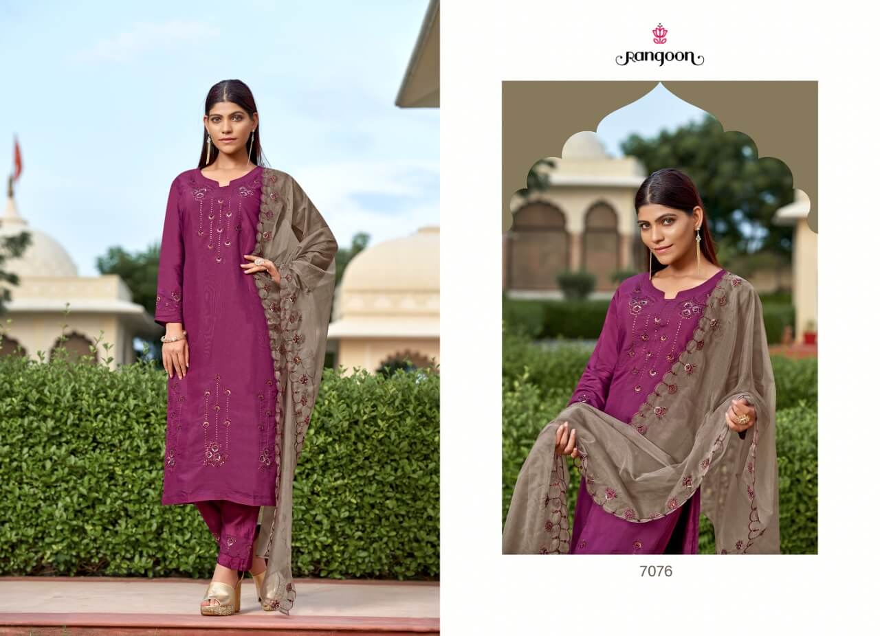 Rangoon Daisy Top Bottom Dupatta Set Catalog, Buy Rangoon Daisy Top Bottom Dupatta Set Full Catalog at Wholesale Price Online