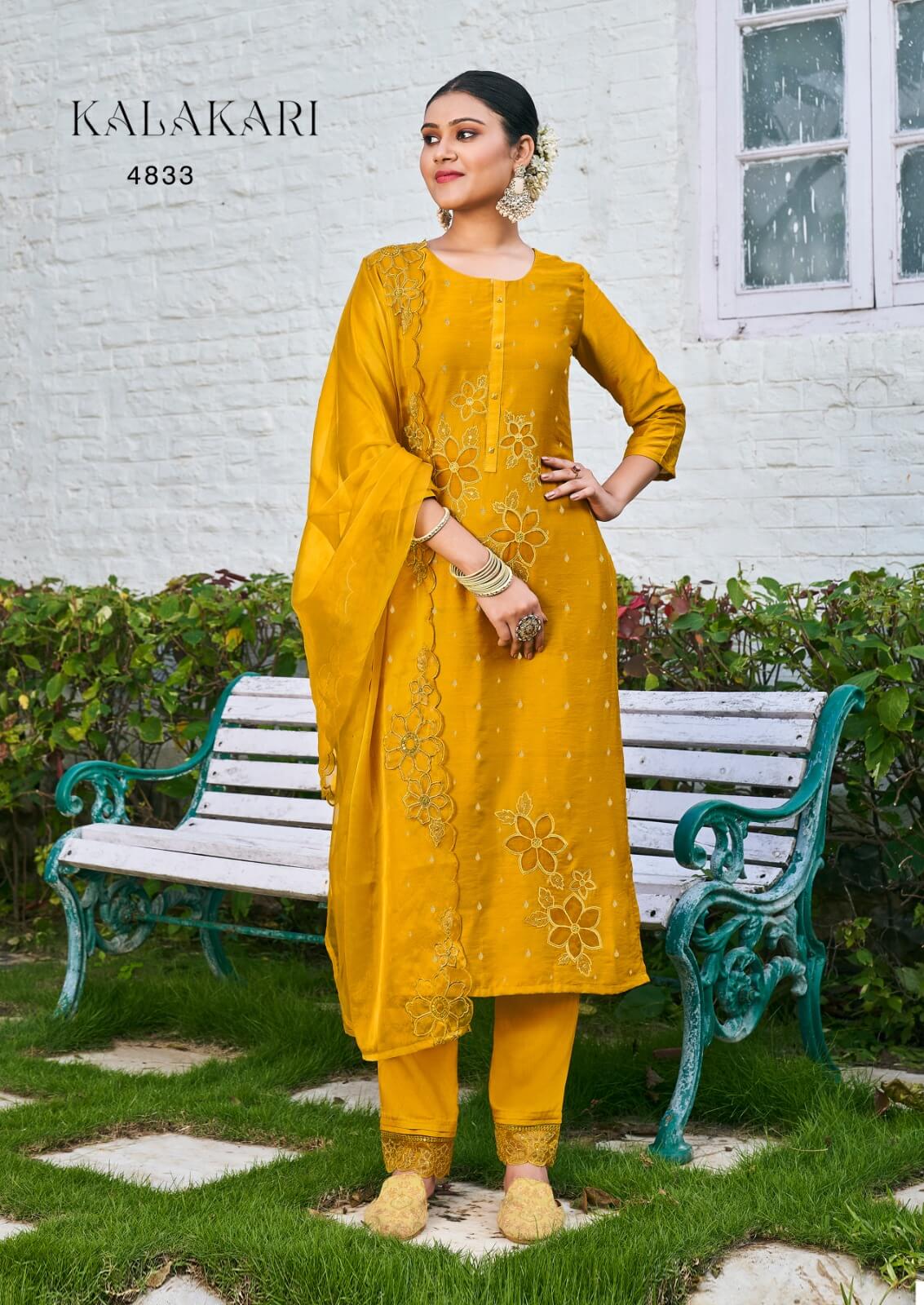 Rangoon Kalakari Aplic Work Salwar Kameez Catalog in Wholesale Rate, Buy Rangoon Kalakari Aplic Work Salwar Kameez Catalog in Wholesale Rate Online From Aarvee Creation