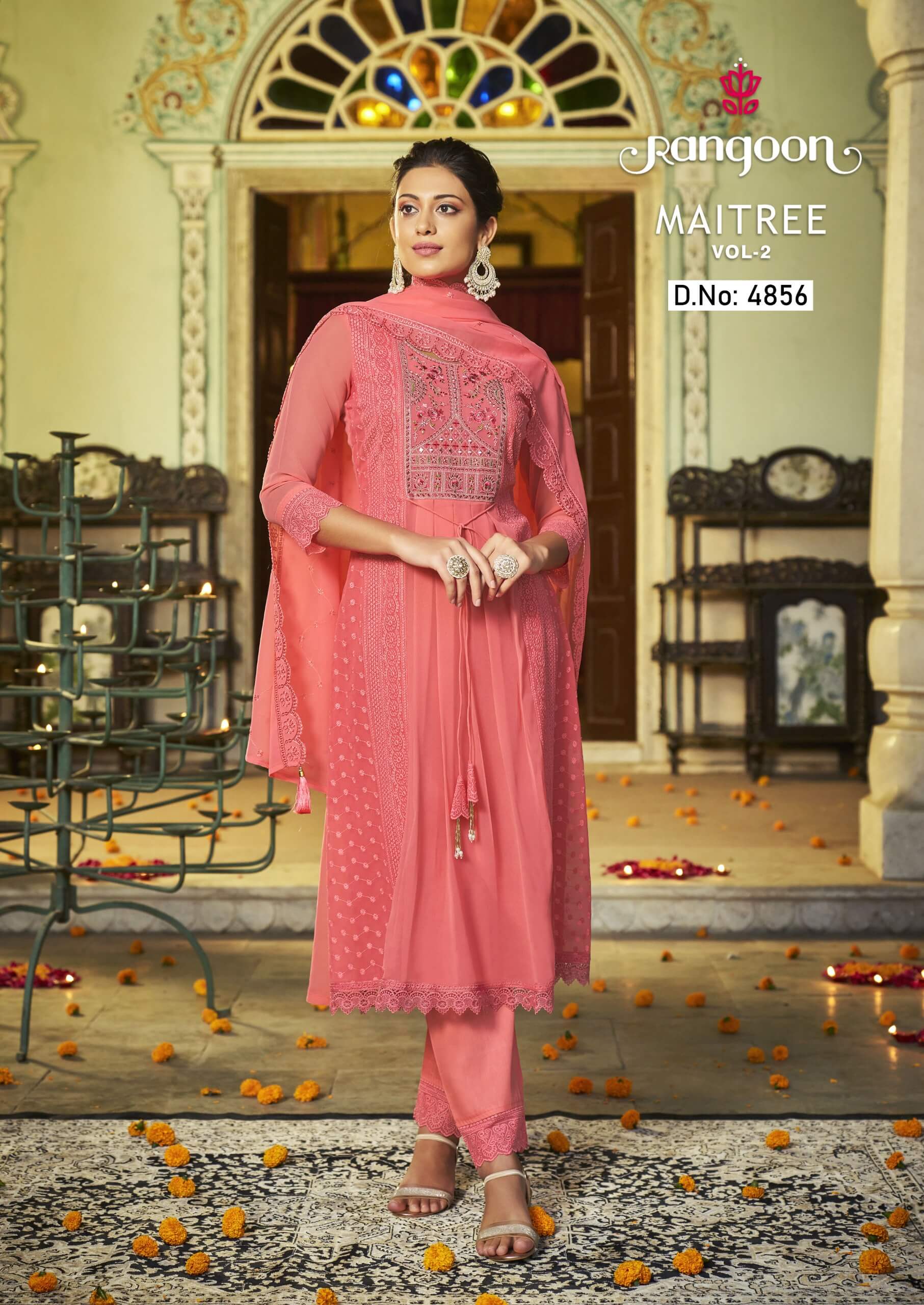 Rangoon Maitree vol 2 Kurti Pant Dupatta Set Catalog in Wholesale, Buy Rangoon Maitree vol 2 Kurti Pant Dupatta Set Full Catalog in Wholesale Price Online From Aarvee Creation