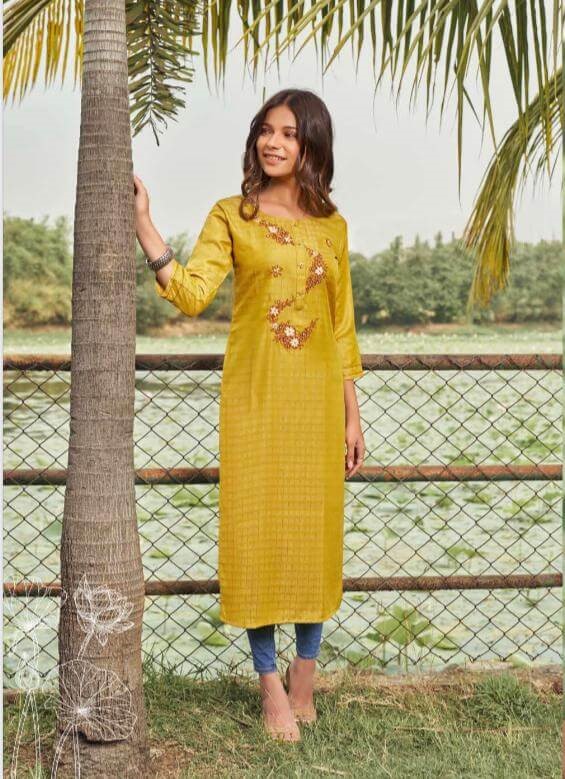 Rangoon Naziya Cotton Hand Work Kurtis Catalog at Wholesale Rate, Buy Rangoon Naziya Cotton Hand Work Kurtis Full Catalog at Wholesale Rate Online From Aarvee Creation