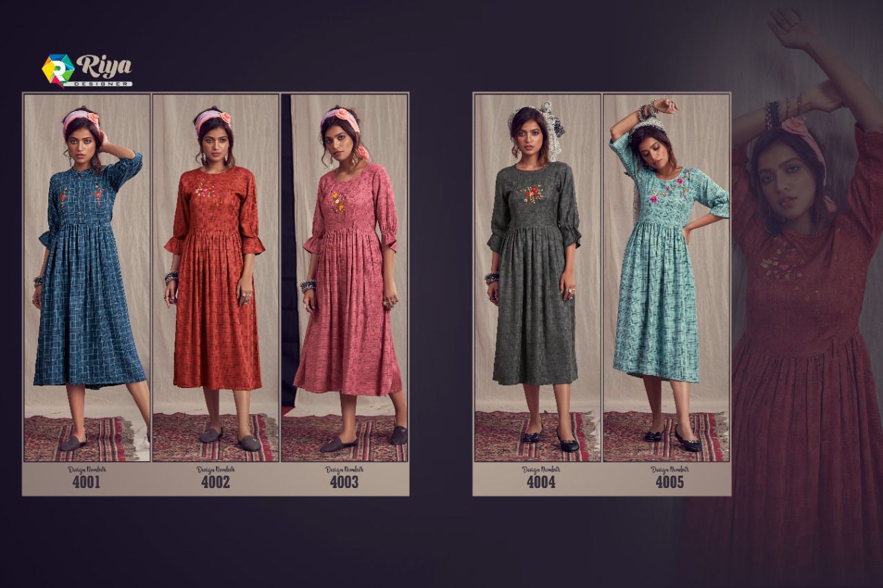 Riya Alexa Pashmina Wholesale Kurti Collection