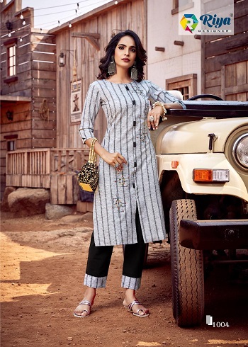 Lime Light vol 3 Ladies Kurtis pant set Wholesale Catalogue by Riya Designer Manufacturer of Women Cloths, Buy Readymade Top Bottom Pair in Wholesale Rate for Retail