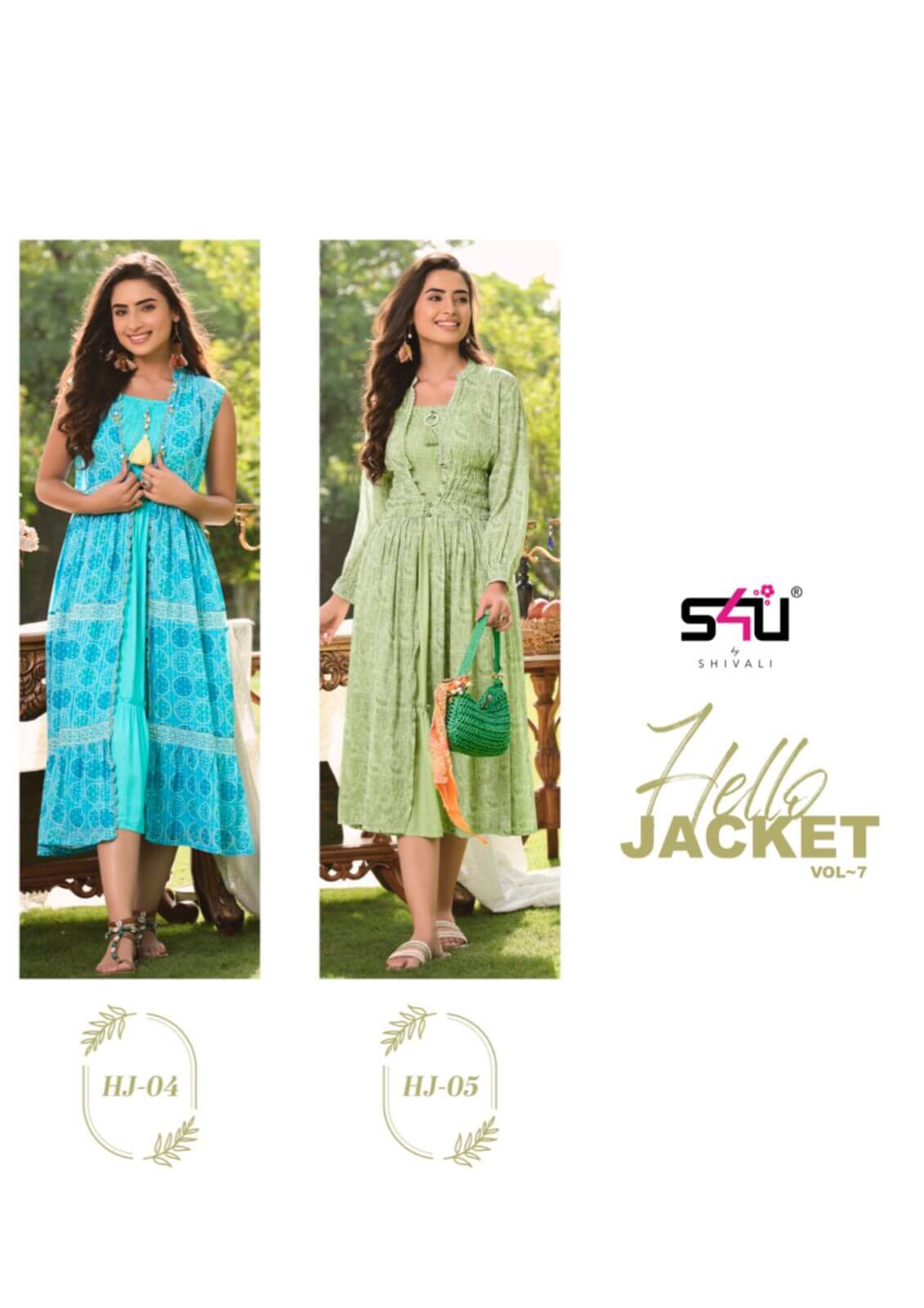 S4u Hello Jacket vol 7 Ladies Dress Wholesale Catalog, Buy Full Catalog of S4u Hello Jacket vol 7 Dresses in Wholesale Rate