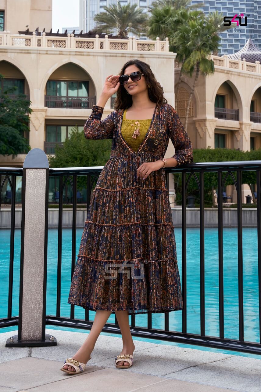 S4u Hello Jacket vol 9 Kurtis with Jacket Catalog in Wholesale Price, Buy S4u Hello Jacket vol 9 Kurtis with Jacket Full Catalog in Wholesale Price Online From Aarvee Creation