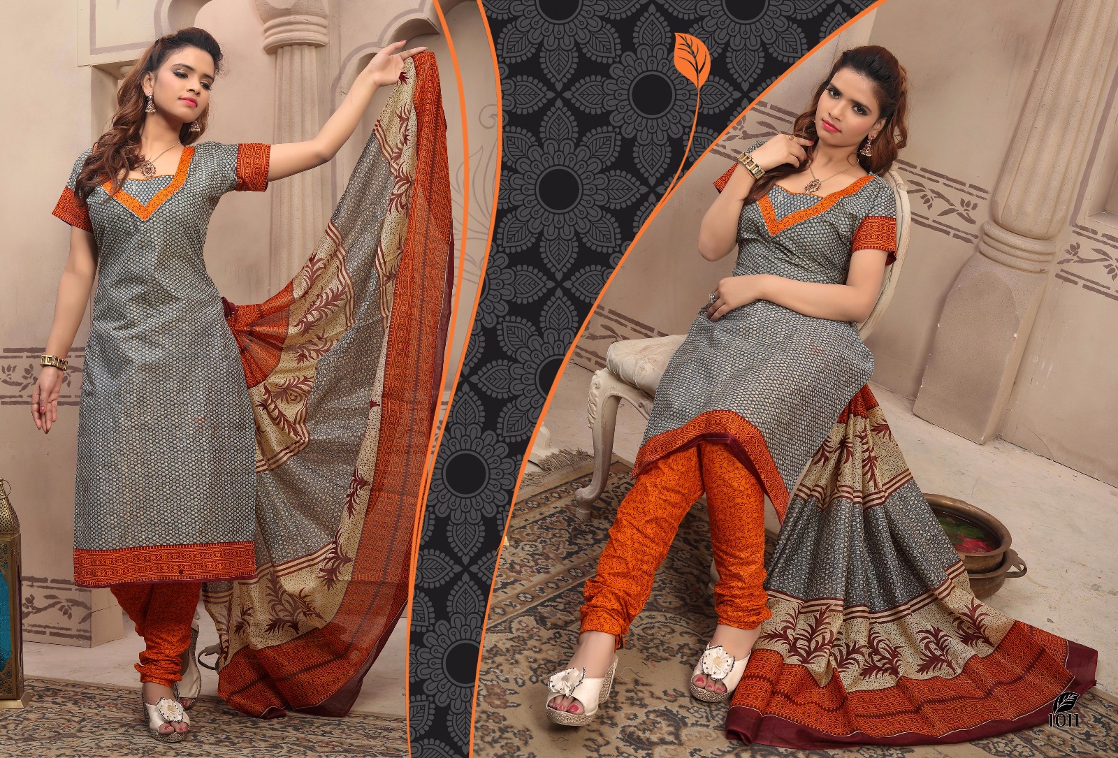 BEAUTIFUL COTTON PRINTED DRESS MATERIAL WITH COTTON DUPATTA