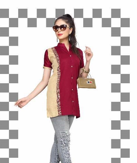 FANCY SHORT KURTI OR WESTERN TOP