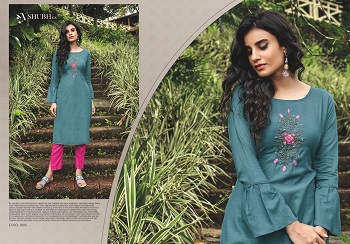 Poshak vol 2 Viscose Fabric Hand Work Kurtis Catalog by Shubh Nx, Purchase Hand Work Kurtis Catalog Poshak vol 2 for business in bulk price