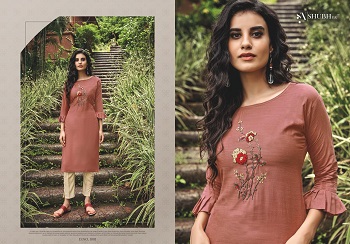 Poshak vol 2 Viscose Fabric Hand Work Kurtis Catalog by Shubh Nx, Purchase Hand Work Kurtis Catalog Poshak vol 2 for business in bulk price