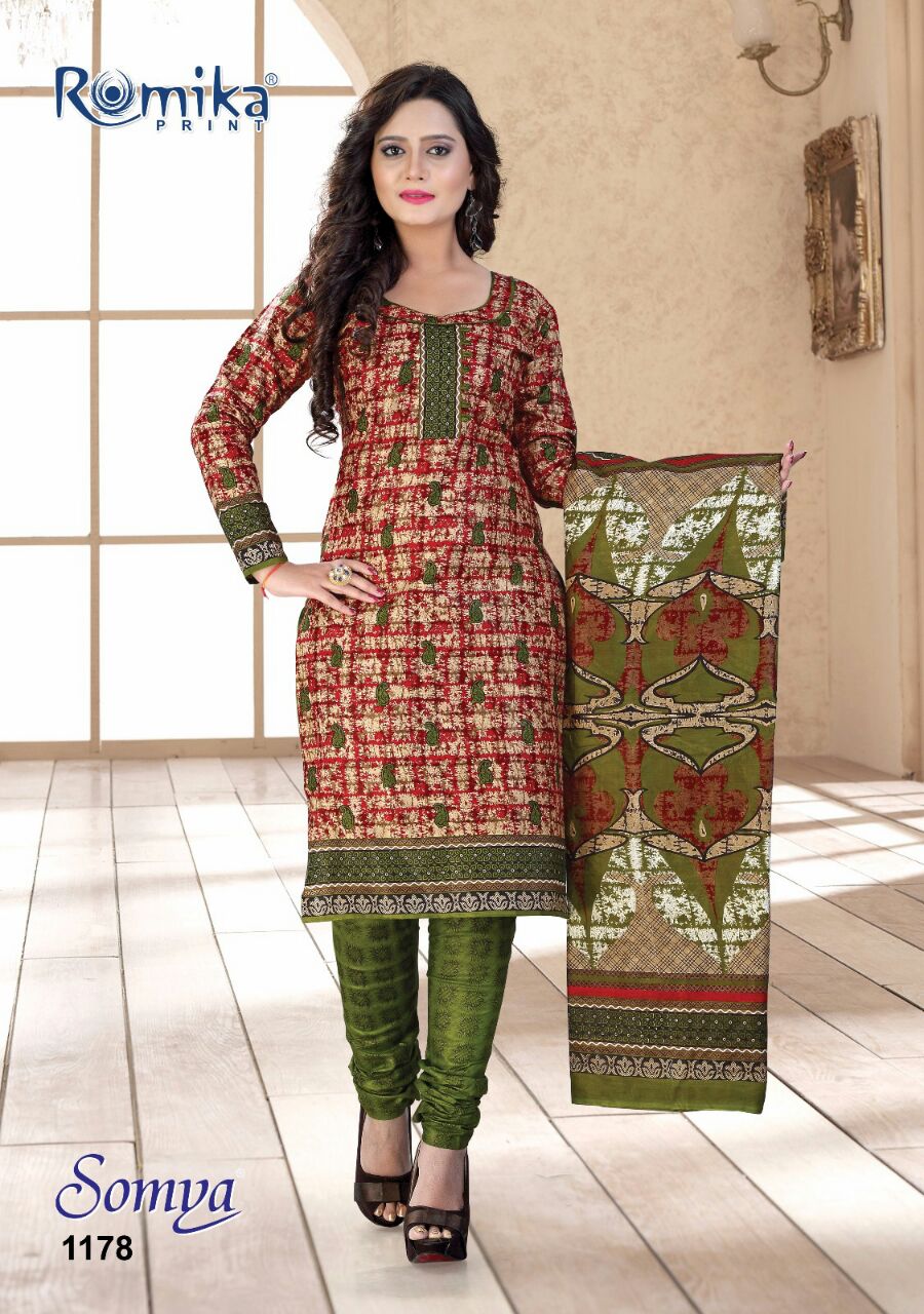 BEAUTIFUL COTTON PRINTED DRESS MATERIAL WITH COTTON DUPATTA