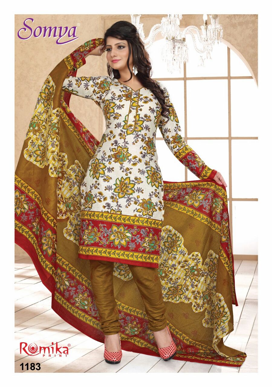 BEAUTIFUL COTTON PRINTED DRESS MATERIAL WITH COTTON DUPATTA