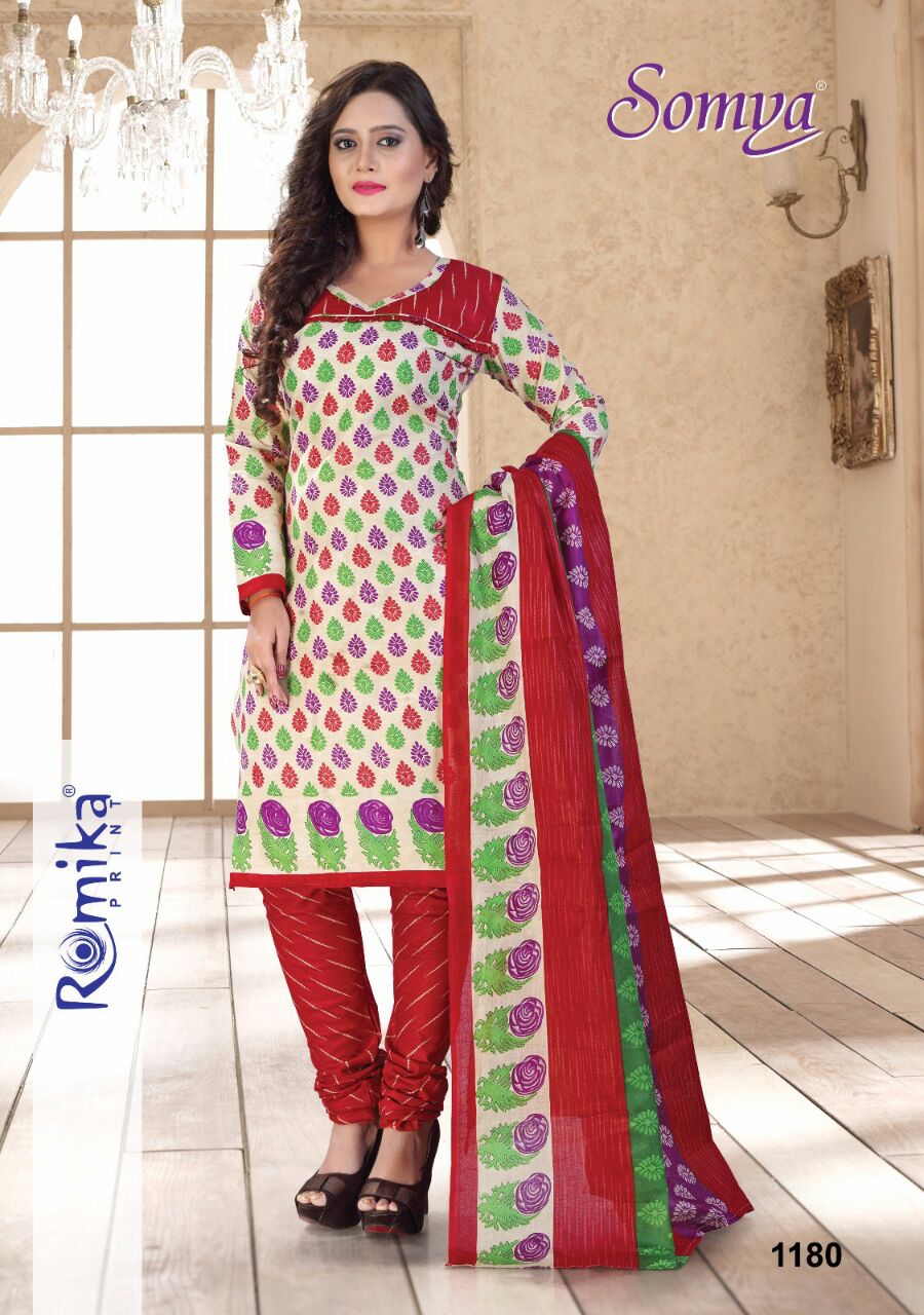 BEAUTIFUL COTTON PRINTED DRESS MATERIAL WITH COTTON DUPATTA