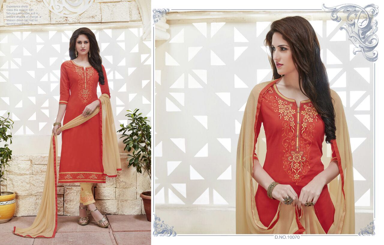 NEW STYLE BEAUTIFUL UNSTITCHED EMBROIDERED SUIT WITH DUPATTA