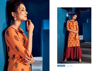 Zoya Volume 1 Cotton Kurtis Wholesale Catalog by Surya Jyoti, Purchase 10 Designs and colors kurti bunch zoya by Suryajyoti brand, Cotton Printed Ladies Kurtis Catalogue Zoya Vol 1