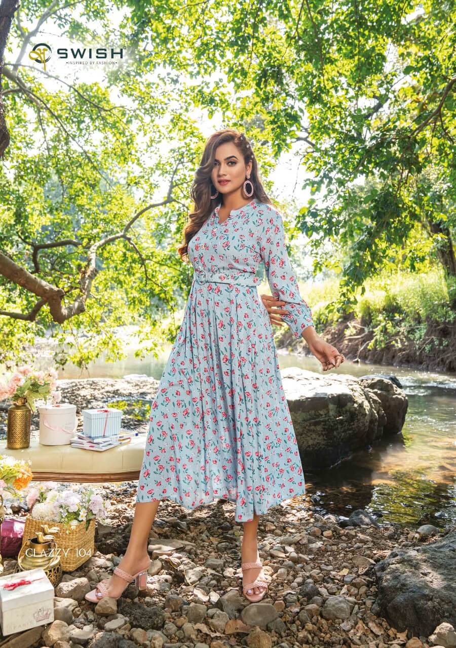 Swish Clazzy Printed Gown Style Kurti Catalog in Wholesale, Buy Swish Clazzy Printed Gown Style Kurti Full Catalog in Wholesale Price Online From Vadodara, Gujarat