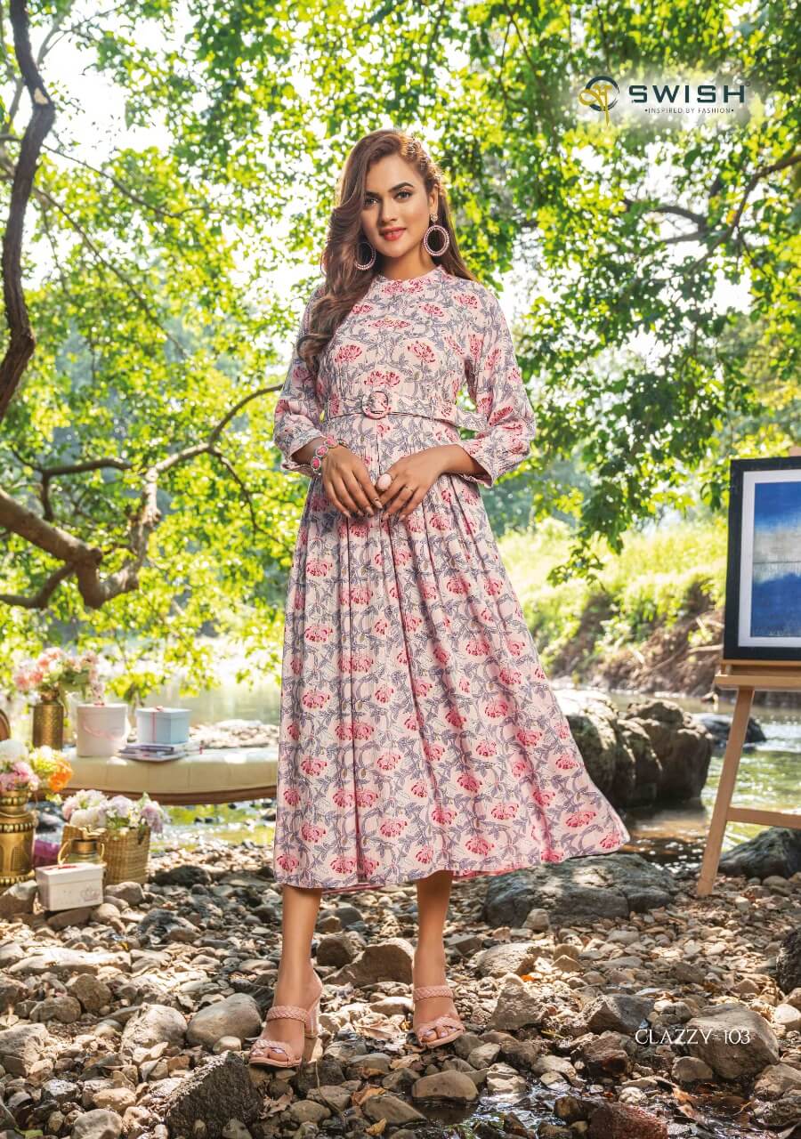 Swish Clazzy Printed Gown Style Kurti Catalog in Wholesale, Buy Swish Clazzy Printed Gown Style Kurti Full Catalog in Wholesale Price Online From Vadodara, Gujarat