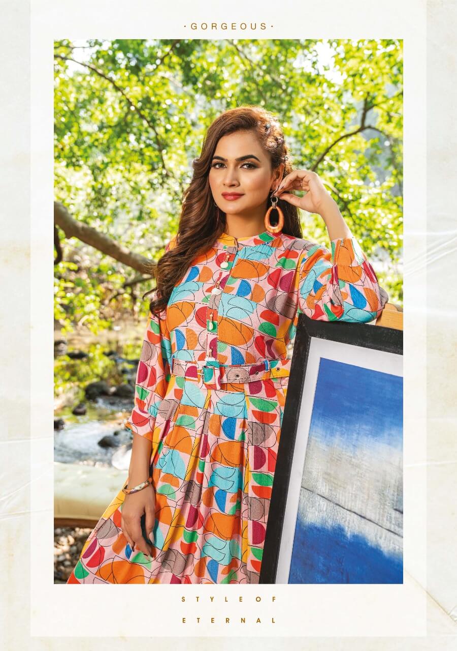 Swish Clazzy Printed Gown Style Kurti Catalog in Wholesale, Buy Swish Clazzy Printed Gown Style Kurti Full Catalog in Wholesale Price Online From Vadodara, Gujarat