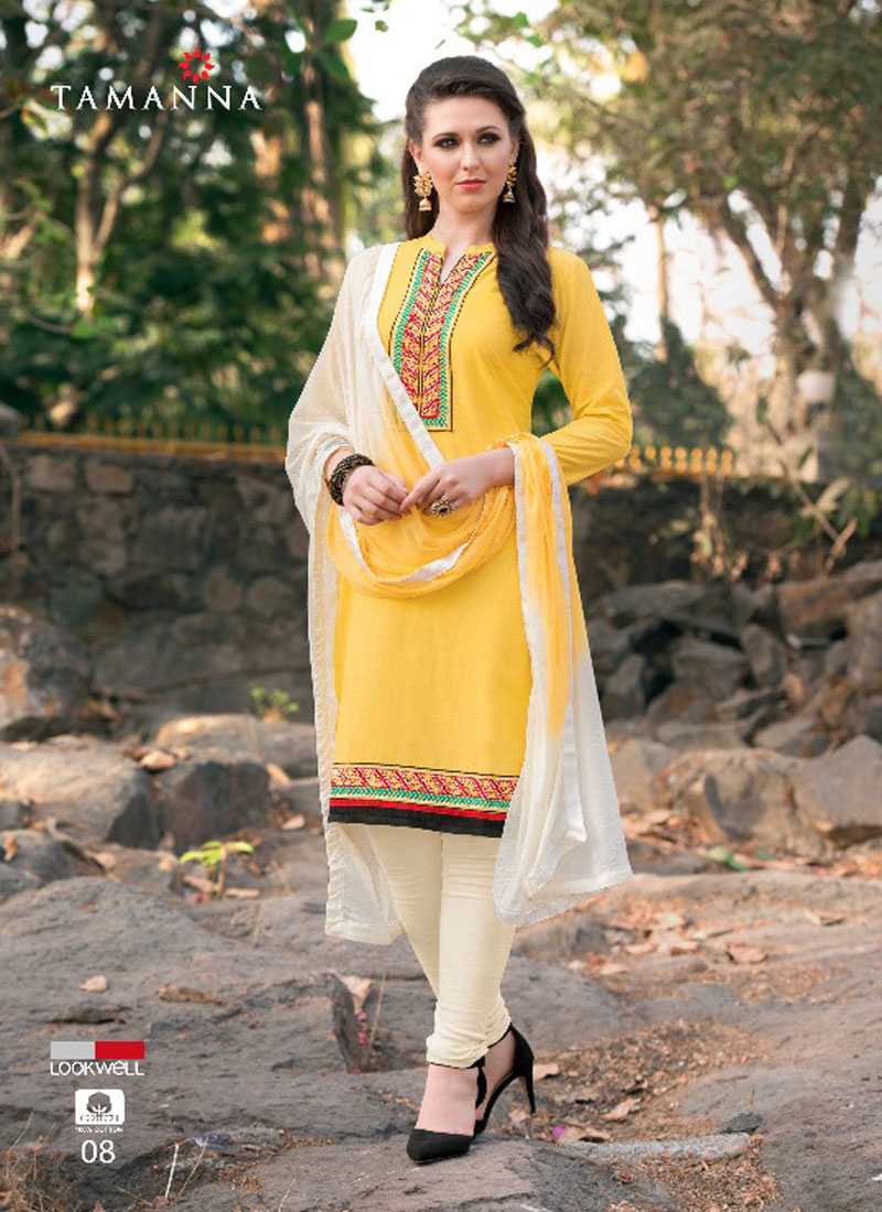 NEW STYLE BEAUTIFUL UNSTICHED EMBROIDERED WORK WITH PURE COTTON SUIT WITH DUPATTA