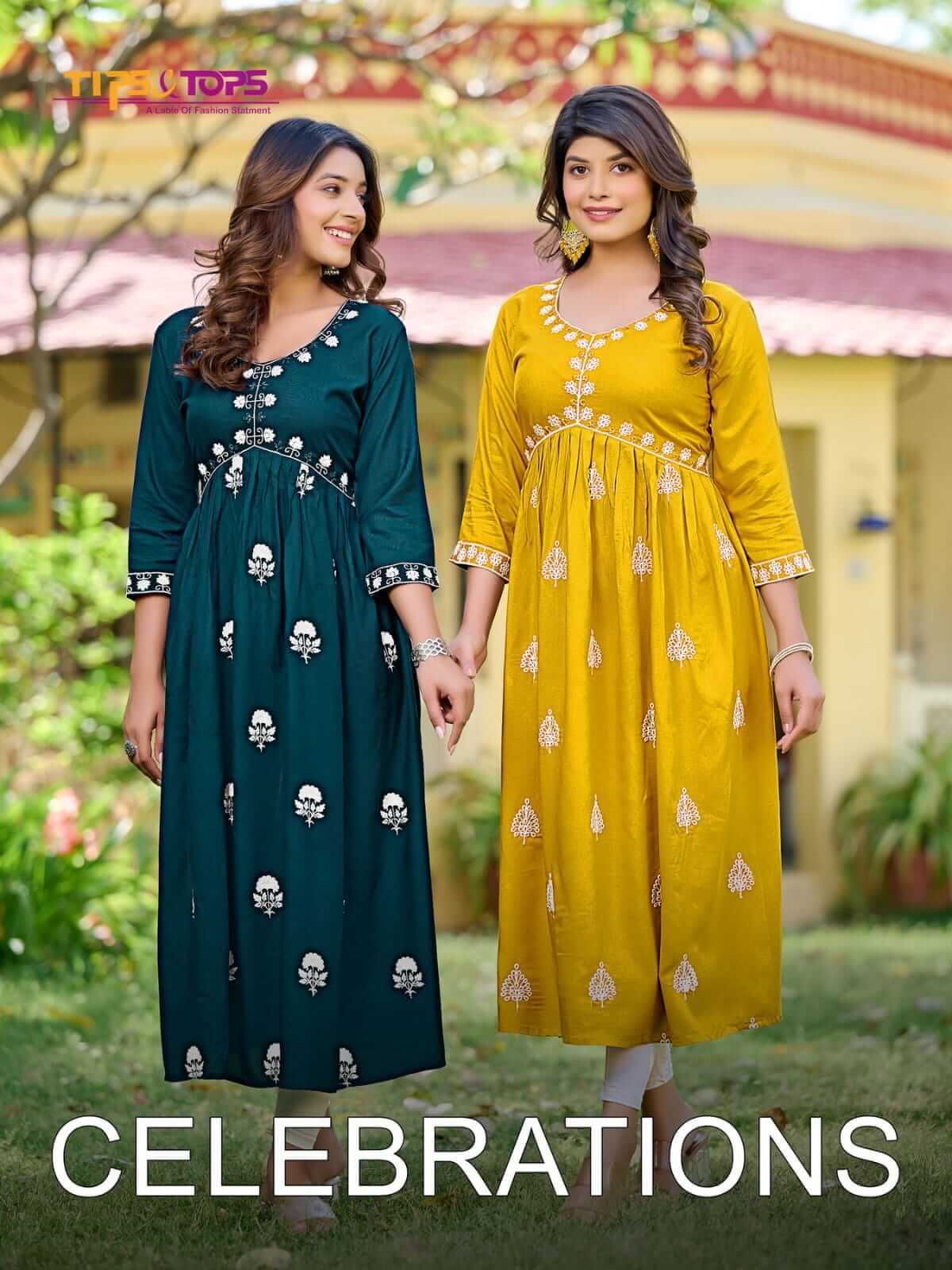 Tips and Tops Celebrations Alia Cut Kurtis Catalog in Wholesale Price, Buy Tips and Tops Celebrations Alia Cut Kurtis Full Catalog in Wholesale Price Online From Aarvee Creation