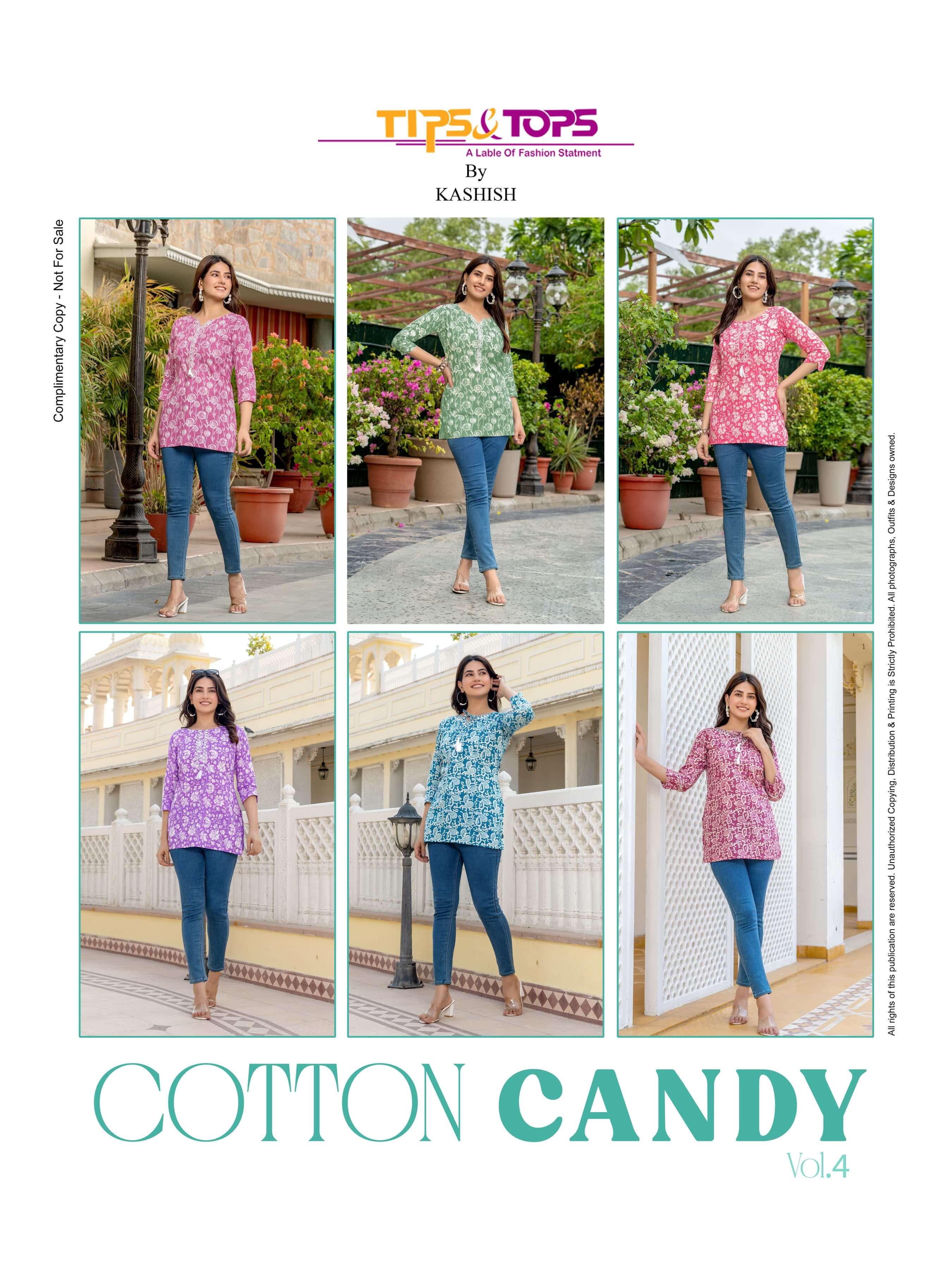 Tips And Tops Cotton Candy vol 4 Short Tops Catalog in Wholesale Price, Buy Tips And Tops Cotton Candy vol 4 Short Tops Catalog in Wholesale Price From Aarvee Creation