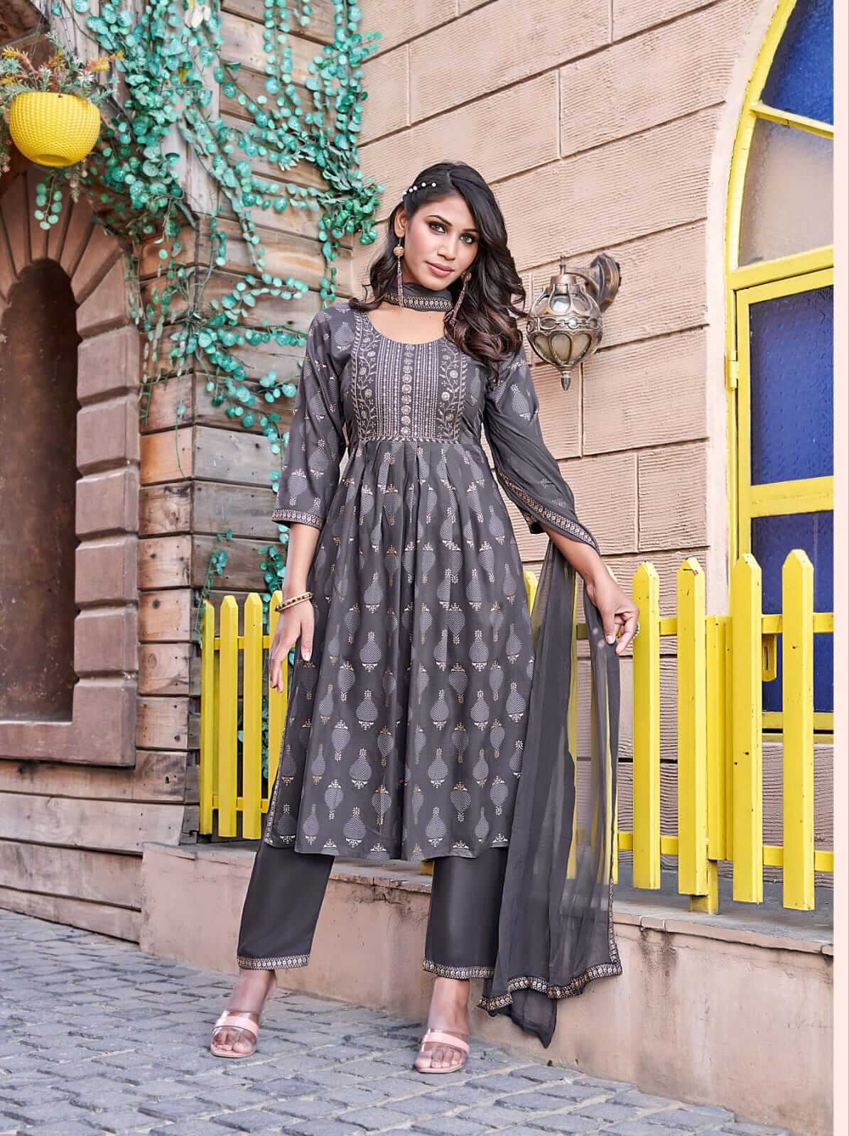 Tips and Tops Gungun vol 2 Nyra Cut Top with Bottom and Dupatta Catalog, Buy Tips and Tops Gungun vol 2 Nyra Cut Top with Bottom and Dupatta Catalog in Wholesale Rate Online From Aarvee Creation