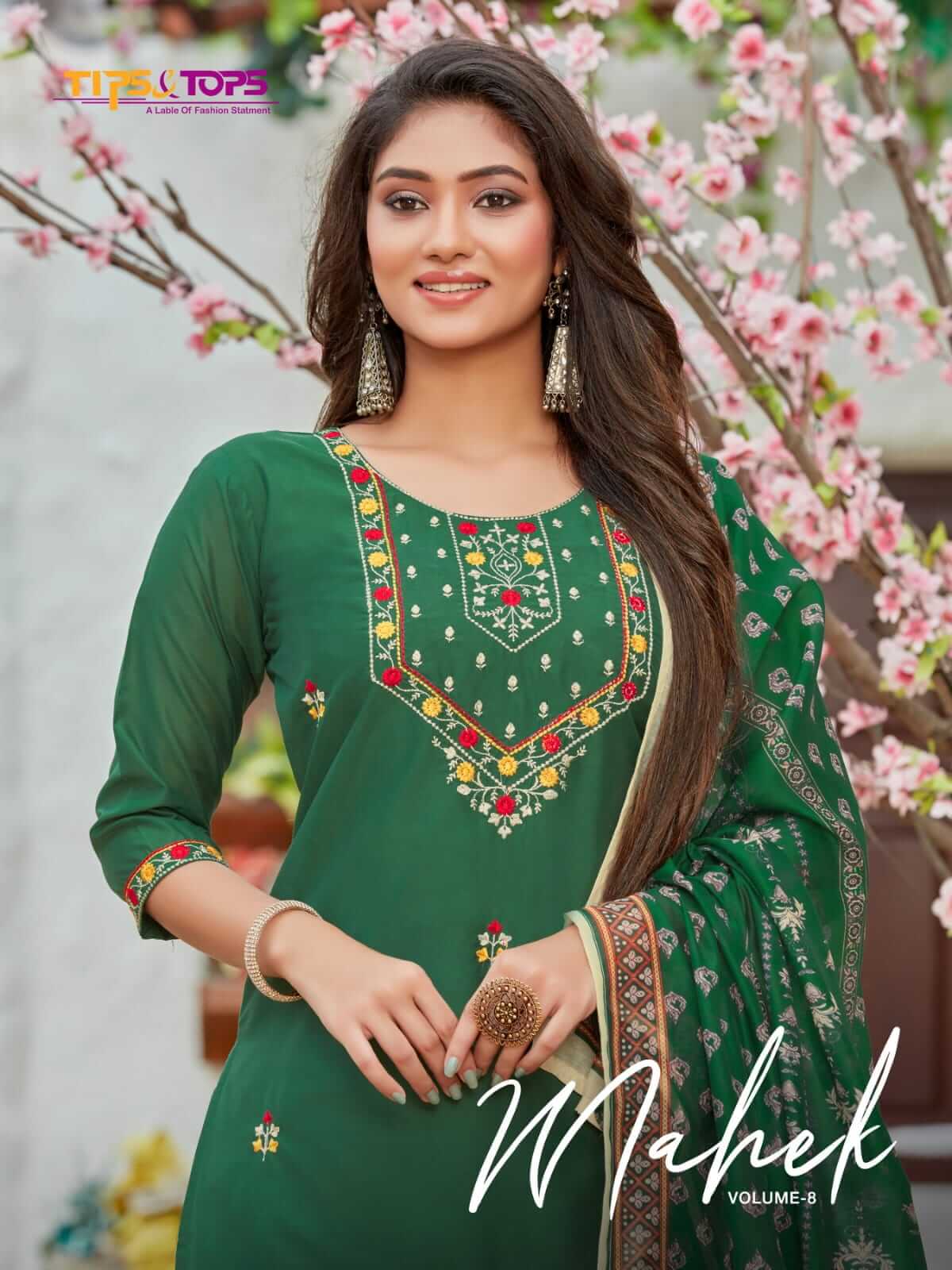 Tips and Tops Mahek vol 8 Viscose Silk Salwar Suit Catalog, Buy Tips and Tops Mahek volume 8 Salwar Suits Catalog in Wholesale Online at Manufacturer Rate