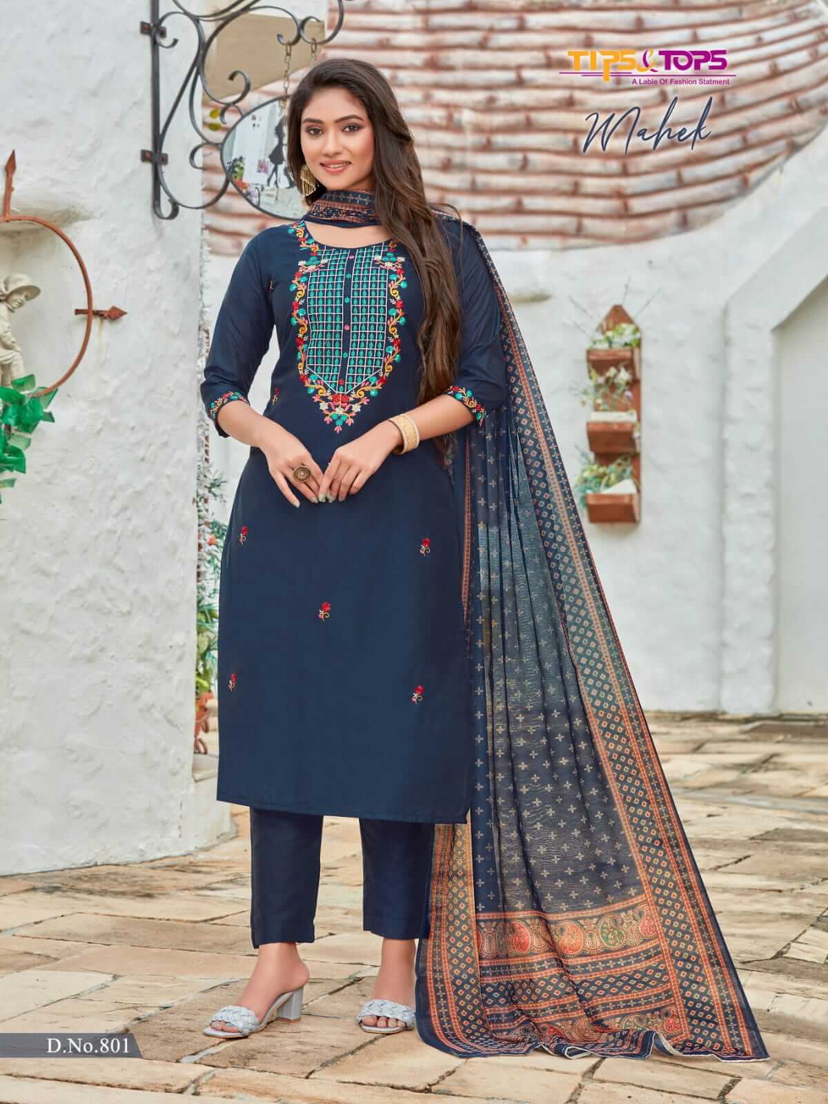 Tips and Tops Mahek vol 8 Viscose Silk Salwar Suit Catalog, Buy Tips and Tops Mahek volume 8 Salwar Suits Catalog in Wholesale Online at Manufacturer Rate