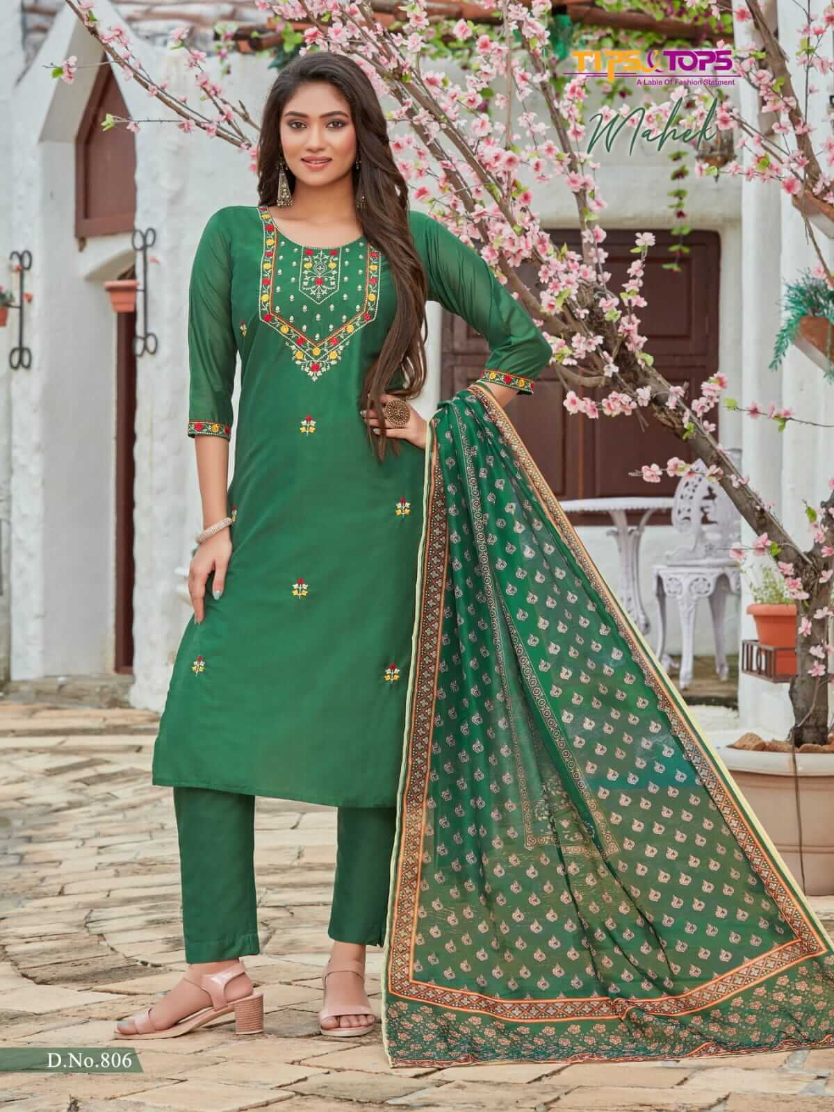 Tips and Tops Mahek vol 8 Viscose Silk Salwar Suit Catalog, Buy Tips and Tops Mahek volume 8 Salwar Suits Catalog in Wholesale Online at Manufacturer Rate