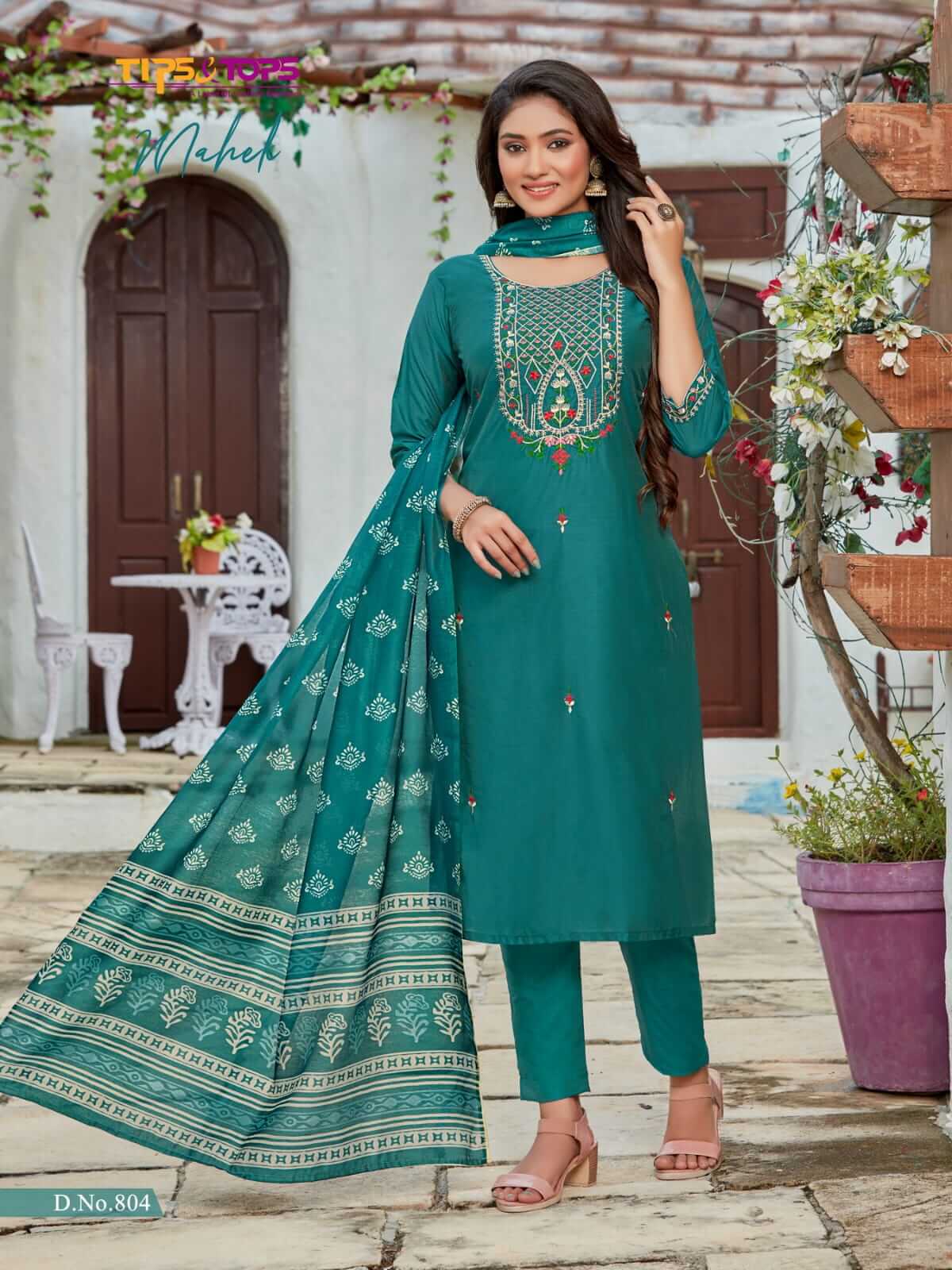 Tips and Tops Mahek vol 8 Viscose Silk Salwar Suit Catalog, Buy Tips and Tops Mahek volume 8 Salwar Suits Catalog in Wholesale Online at Manufacturer Rate