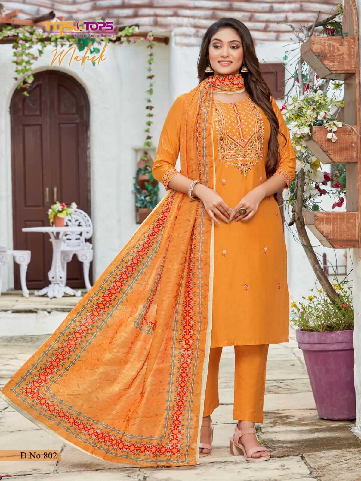 Tips and Tops Mahek vol 8 Viscose Silk Salwar Suit Catalog, Buy Tips and Tops Mahek volume 8 Salwar Suits Catalog in Wholesale Online at Manufacturer Rate