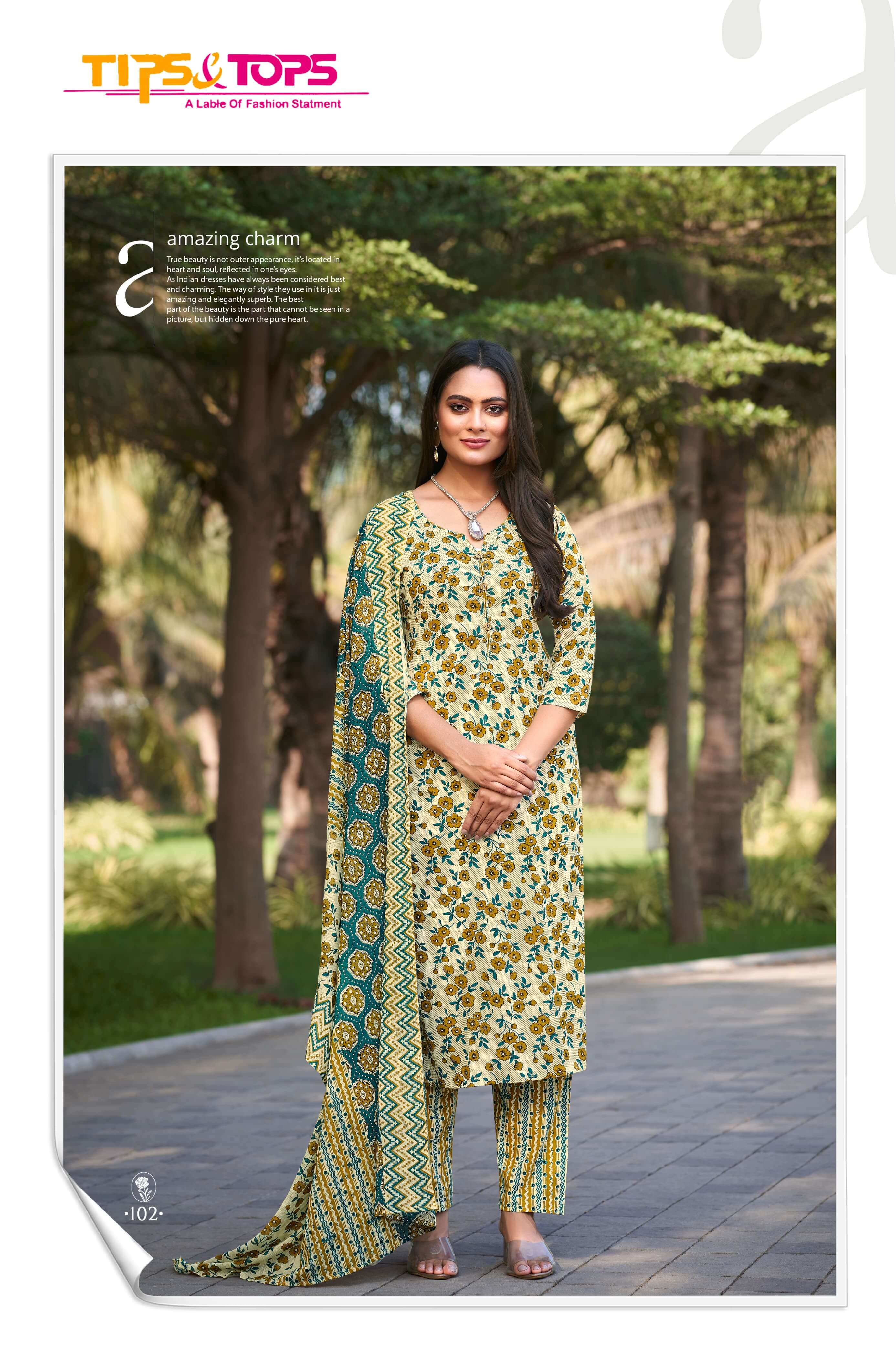 Tips and Tops Summer Fashion vol 5 Cotton Printed Dress Catalog in Wholesale, Buy Tips and Tops Summer Fashion vol 5 Cotton Printed Dress Catalog in Wholesale Price For Business