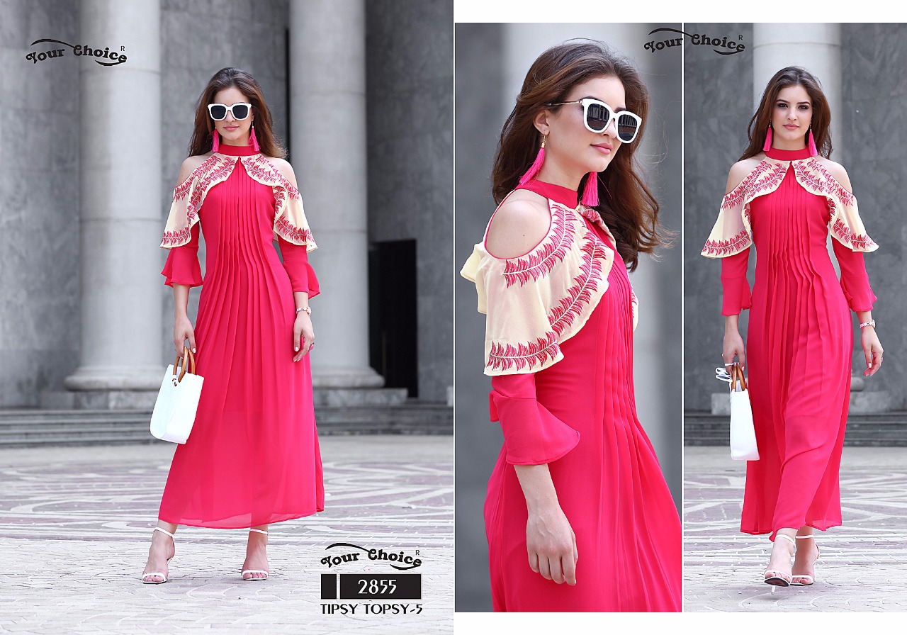 BEAUTIFUL FOR GEORGETTE WITH SANTOON INNER DESIGNER KURTI CATALOGUE