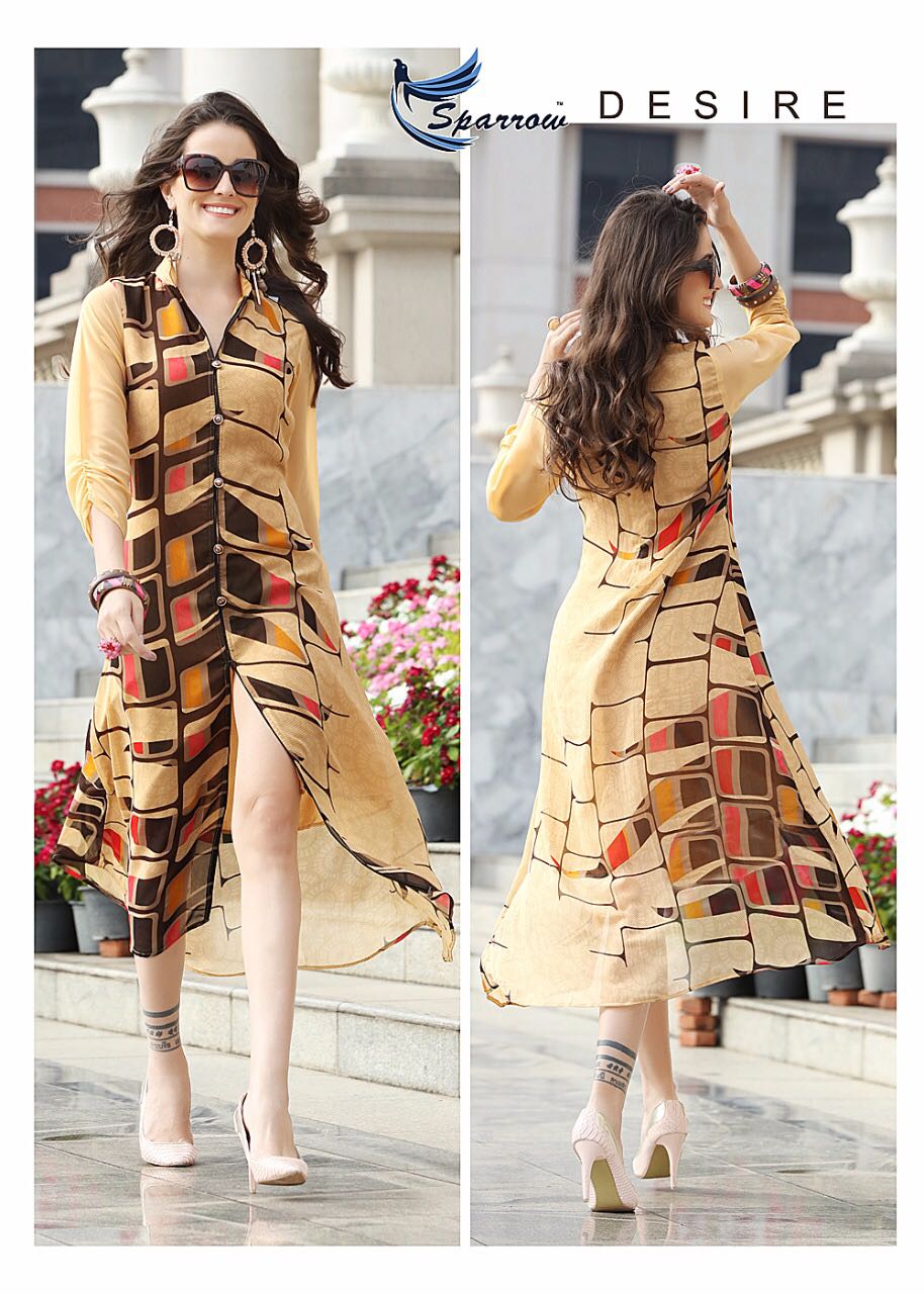 SPARROW KUMB ULTIMATE DESIGNER GEORGETTE KURTIS