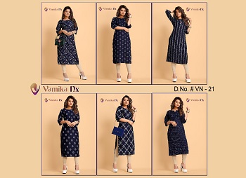 Vamika Nx Presents Rayon Print Low Price Range Kurtis Bunch in Wholesale, Purchase Rayon Low Price Range Kurtis For Resale in Bulk Rate