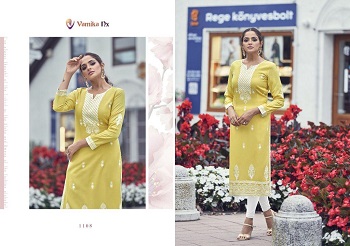 Vamika Nx Rooh Vol 2 Kurtis Wholesale Catalogue, Lucknowi Stittch Work Rayon Kurtis By Vamika Manufacturer Of Kurtis 