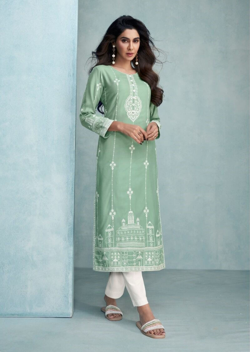 Vamika Nx Rooh vol 6 Lucknowi Stitch Work Kurtis Catalog, Buy Vamika Nx Rooh vol 6 Lucknowi Stitch Work Kurtis Full Catalog in Wholesale Price Online From Aarvee Creation, Vadodara