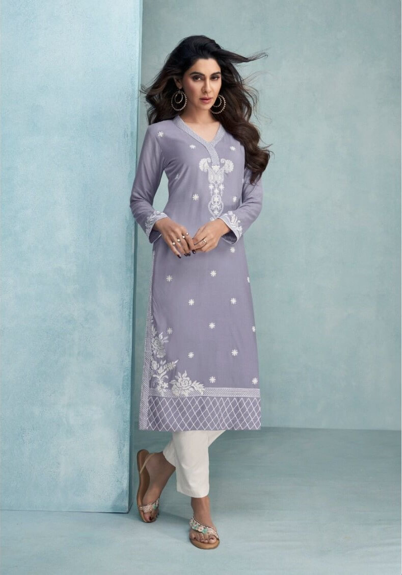 Vamika Nx Rooh vol 6 Lucknowi Stitch Work Kurtis Catalog, Buy Vamika Nx Rooh vol 6 Lucknowi Stitch Work Kurtis Full Catalog in Wholesale Price Online From Aarvee Creation, Vadodara