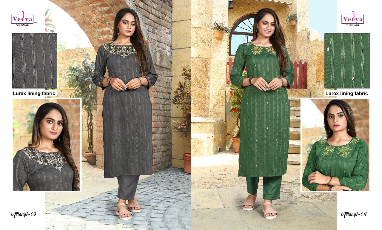 Vedya Atrangi Lurex Kurti Catalog