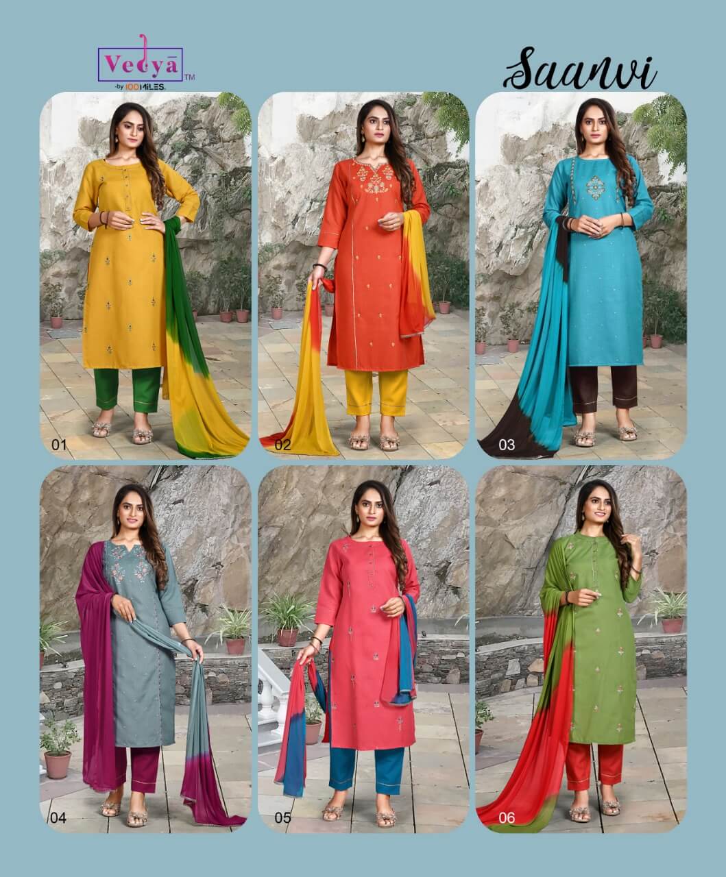 Vedya Saanvi Top Bottom Dupatta Set Catalog, Buy Vedya Saanvi Top Bottom Dupatta Set Full Catalog in Wholesale Price Online