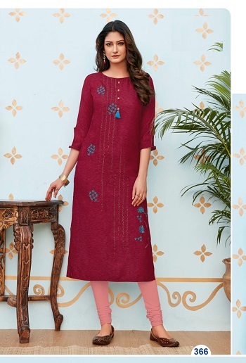 Vink Venice Vol 2 100% Pure Staple Viscose Handloom Party Wear Kurtis Catalogue