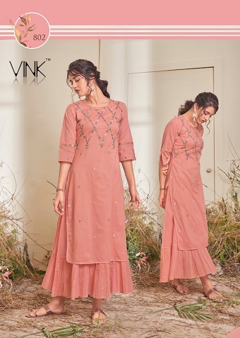 Vink Lifestyle Craft Wholesale Kurtis Catalog, Buy Partywear Long Boutique Style Kurtis Catalog Craft By Vink