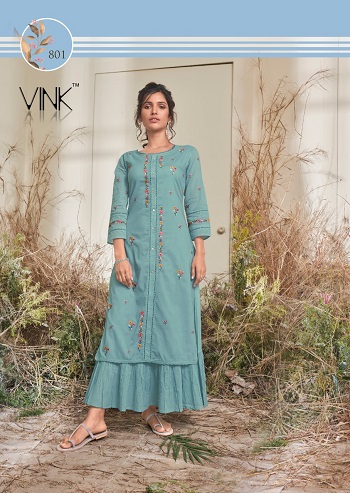 Vink Lifestyle Craft Wholesale Kurtis Catalog, Buy Partywear Long Boutique Style Kurtis Catalog Craft By Vink