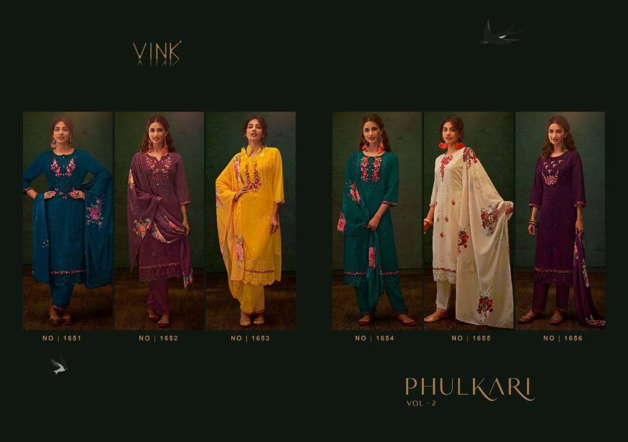 Vink Phulkari Top Bottom Dupatta Wholesale Catalog, Buy Full Catalog of Vink Phulkari Top Bottom Dupatta in Wholesale Price