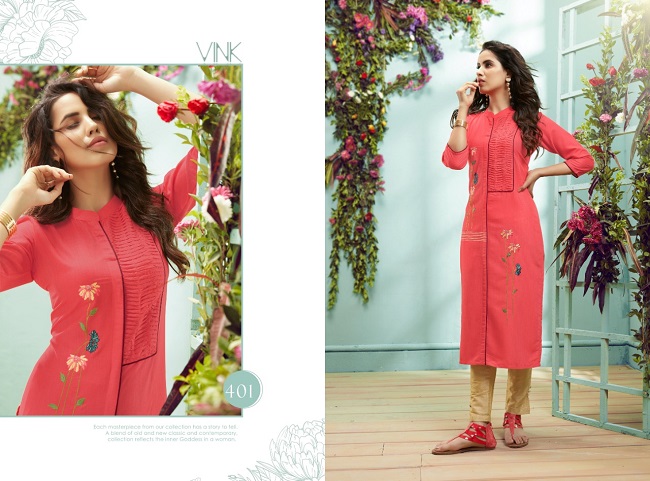 Venice Vol 3 By Vink 100% Pure Staple Viscouse Handloom Party Were Kurti Catalog